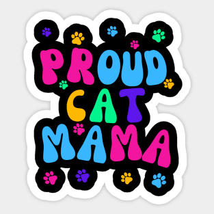 Proud Cat Mama Sticker